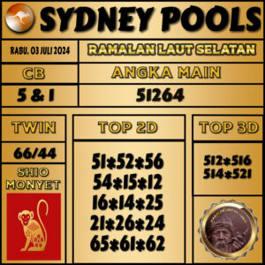 Ramalan Angka Sydney Rabu 03 Juli 2024 Terkini