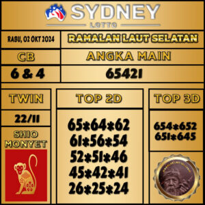 Ramalan Angka Sydney Rabu 02 Oktober 2024 Terkini