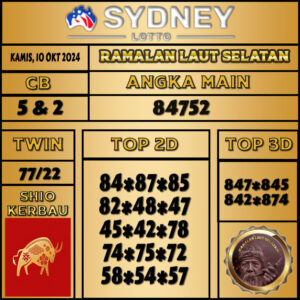 Ramalan Angka Sydney Kamis 10 Oktober 2024 Terkini