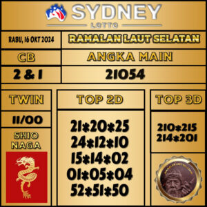 Ramalan Angka Sydney Rabu 16 Oktober 2024 Terkini